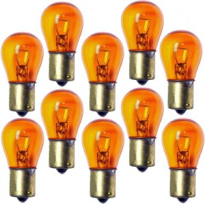 Sylvania 1156A Light Bulb, Amber, 12V, 32CP (10 Pack)