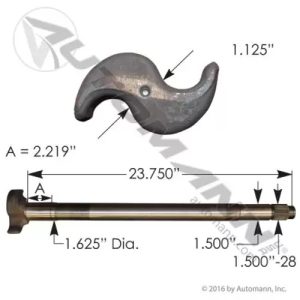 Automann 120.282324.02 Camshaft, Air Brake, R/H (Genuine)