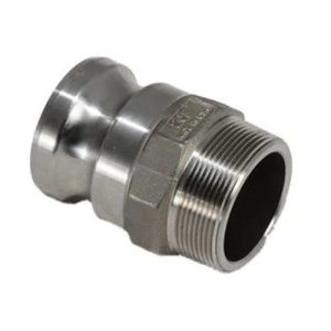Pt Coupling 1400620 2" Stainless Steel Coupler Groove Adapter, Male Threads, Part F