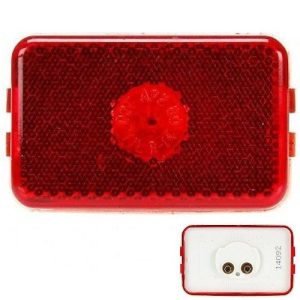 Truck-Lite 14200R Clearance Marker Light, Red Model 14, Rectangular