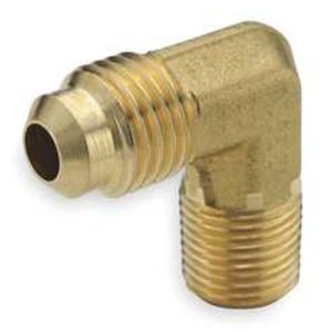 Parker 149F-8-8 Male Elbow, Brass 90° Elbow, 45° Flare Fitting (9 Pack)