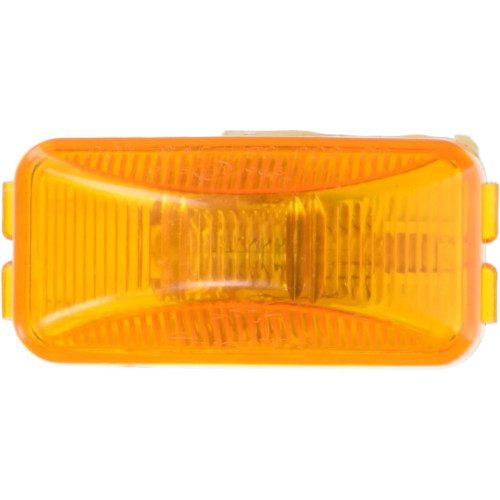 Truck-Lite 15200Y Marker Clearance Light, 15 Series, Incandescent, Yellow Rectangular, 1 Bulb, PC2, PL-10, 12V