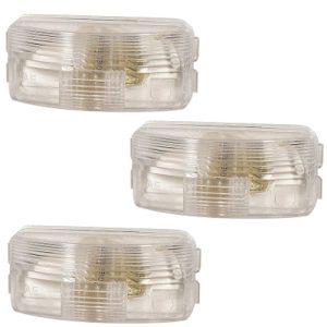 Truck-Lite 15208 License Lamp (3 Pack) Clear 1.25"X2.5", Incandescent, 12V