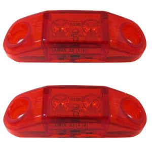 Peterson 168R Clearance Marker Light, 2-Diode LED Red (2 Pack)