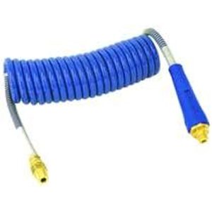 Tectran 16A15BH Aircoil Brake Hose, Armorflex, Heavy Duty, 15' Blue w/Grip