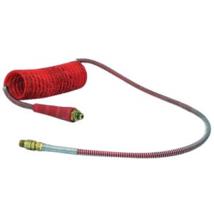 Tectran 16P1540RH Aircoil Brake Hose, PROFlex, 15'/40"Red W/Grips