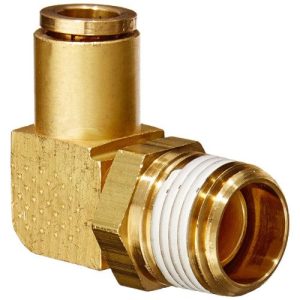 Weatherhead 1869X6X8S Air Fitting, Male Elbow PTC, NPTF, For 3/8 in Tube