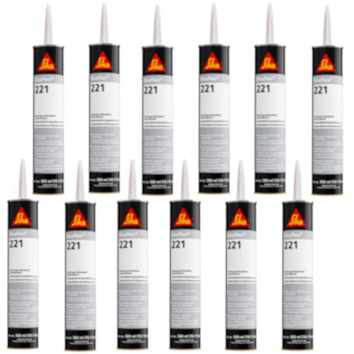 Sikaflex 221 Multi Purpose Adhesive Sealant (White) (24 Pack)(300ML Tubes)