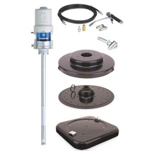 Graco 225006 Grease System, Fire-Ball 300 Series 50:1 120 lb, Portable Package w/ Caster Base
