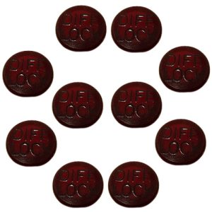 Volvo 3082207 DIFF LOCK Lens, Red (10 Pack)