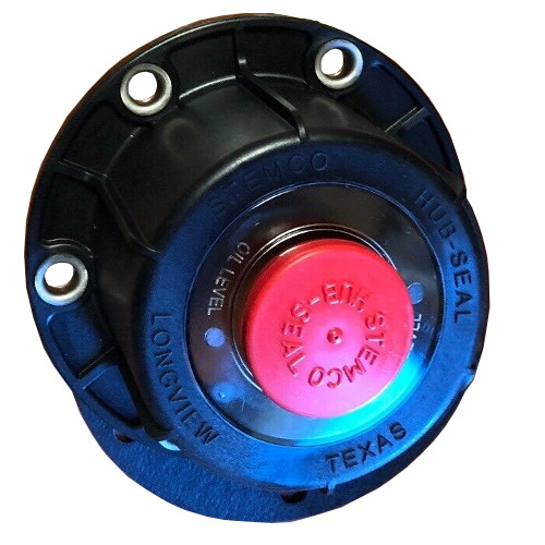 Stemco 364-4024 Hub Cap, Defender w/Red Plug
