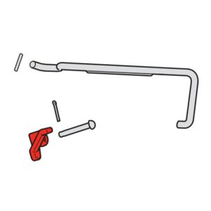 SAF-Holland 4000531 Kit Rod, Operating Release Handle, LH (Genuine)