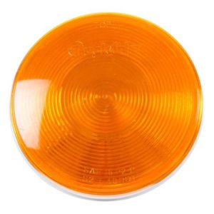 Truck-Lite 40202Y Front/Park/Turn Light, 40 Series, Incandescent, Yellow Round, 1 Bulb, 12V