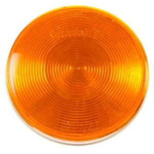 Truck-Lite 40282Y Front/Park/Turn Light, 40 Economy, Incandescent, Yellow Round, 1 Bulb, 12V