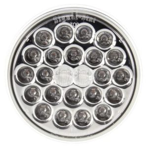 Truck-lite 4051A Turn Signal Parking Light, LED, Clear/Yellow Round, 24 Diode, 12V