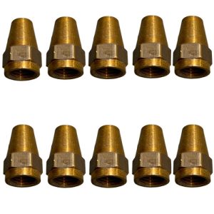 Tectran 41-4 Long Nut Milled 1/4" Tube (10 Pack)