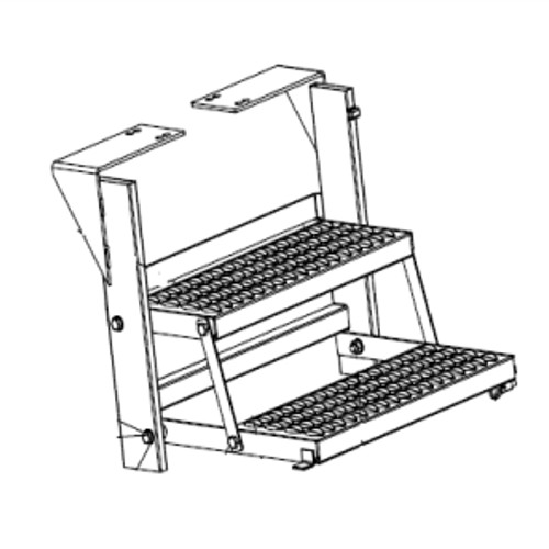 Morgan 456009749 Side Door Folding Step w/o Platform (2 Steps) - Image 2