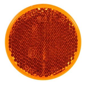 Truck-lite 45A Amber Reflector, 3", Stick-On