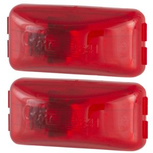 Grote 46412 Clearance Marker Light (2- Pack), 3", Red