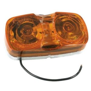 Grote 46783 Side Marker Light, 2 Bulb, Clearance Marker