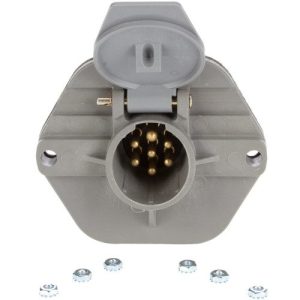 Truck-Lite 50866 Receptacle 7 Way, Solid Pin, 50 Series, Surface Mount