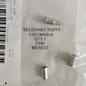 TE Connectivity 1-5226600-0 RF Connectors, Coaxial Connectors Plug Crimp Nickel RG58