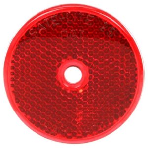 Truck-Lite 52 Signal-Stat Reflector, 2" Round, Red, 1 Screw/Nail/Rivet
