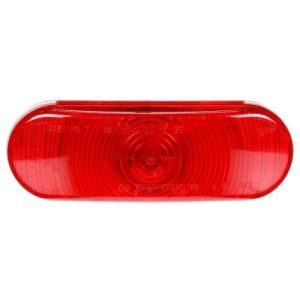 Truck-Lite 60202R Stop/Turn/Tail Light, Super 60, Incandescent, Red, Oval, 12V