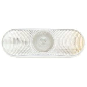 Truck-Lite 60204C Back-Up Light, 60 Series, Incandescent, Clear Oval, 1 Bulb, PL-2, 12V