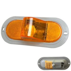 Truck-Lite 60216Y Turn Signal Lamp, Yellow, 6.5" Oval, 60 Series