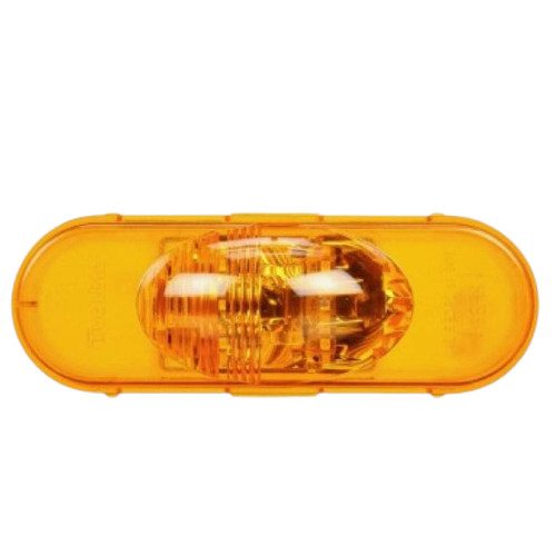 Truck-Lite 60421Y Turn Signal Light 60 Series LED, Yellow Oval Lens, 6 Diode, Grommet Mount, 12V