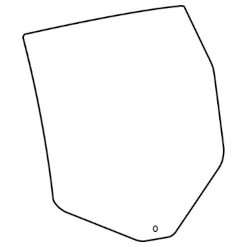 Mopar 68104622AC Door Glass, Rear Right (2014-23 Cherokee)(Genuine) - Image 2
