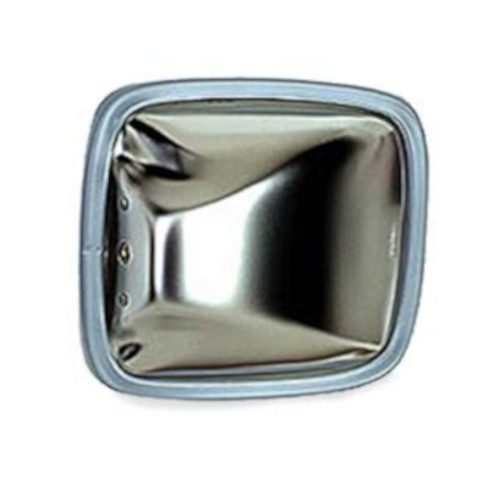 Velvac 704093 Mirror, Wide Angle, 6.5" x 6" Flat Glass, Stainless Steel