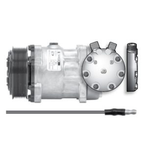 Red Dot 75R8462 AC Compressor, Sanden Style SD7H15, 12V, 119MM