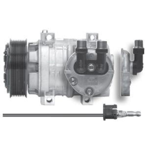 Red Dot 75R86152Q AC Compressor QUE Model QP15HD 12V Poly 8 R134a with D Head Style