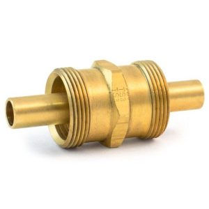 Tramec 770038I Union Body, Brass, Air Brake Runner Hose Size 3/8", Thread 3/4-20