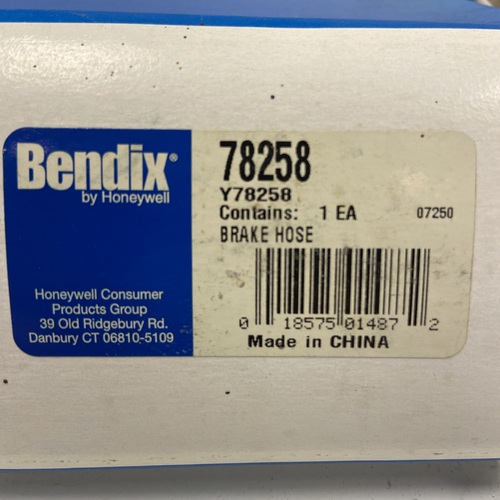 Bendix 78258 Brake Hose, Hydraulic - Image 2