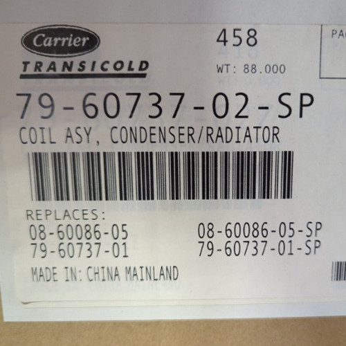 Carrier Transicold 79-60737-02-SP Condenser/Radiator Coil Assembly