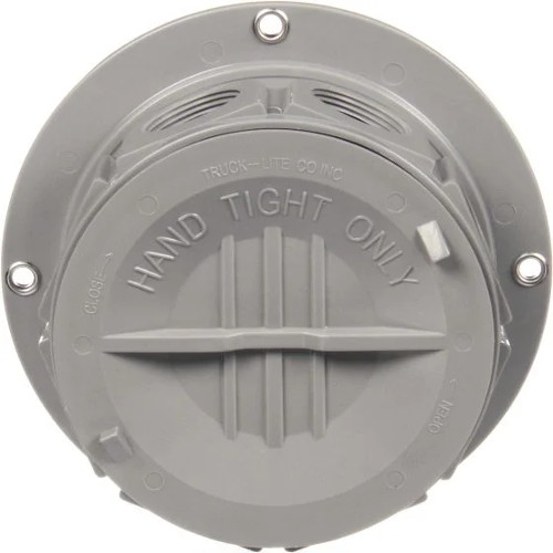 Truck-Lite 50400 Junction Box, Super 50, 8-Port 8-Terminal, Grey/Black Plastic, Surface Mount