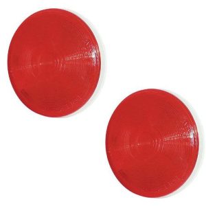 Imperial 81764 4" Stop/Turn/Tail Lamp, (2 Pack) Incandescent, Red Round, Sealed, 12V