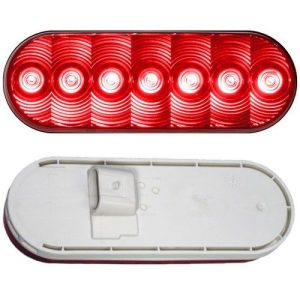 Peterson 820R-7 LED Light, Oval Red, Center Stop