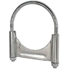 Nelson 89548K Exhaust Clamp, 4" Zinc Plated U-Bolt Guillotine