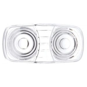 Truck-Lite 9007W Replacement Lens, Signal-Stat, Oval, Clear, Acrylic, Snap-Fit