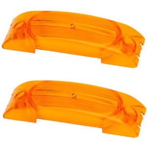 Grote 90173 Clearance Marker Replacement Lens (2 Pack), Amber 2 Bulb