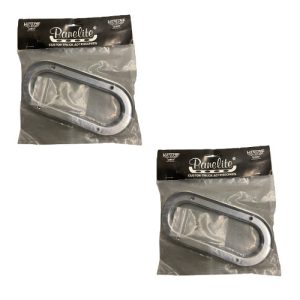 Light Bezel Cover 6.5" Oval w/visor Chrome Plastic (2-Pack) (90261074)