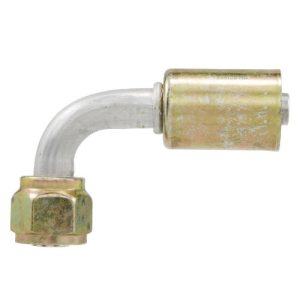 Four Seasons 14208 AC Fitting w/o Service Port, 90° Female Standard O-Ring