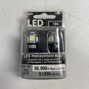 Grote 94751-4 White LED Replacement Bulb, Wedge Base (2 Bulbs)