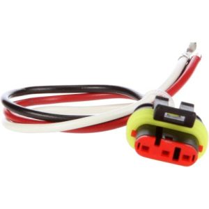 Truck-Lite 95220 Wiring Harness, Strobe Light 16 Gauge GPT Wire, 8.5 in. Length, Fit 'N Forget S.S., Stripped End/Ring Terminal