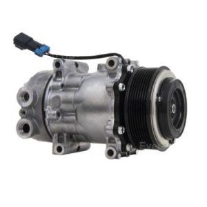 Four Seasons 168525 Compressor w/ Clutch, Sanden/Sankyo SD7H15 (New)
