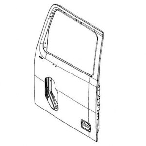 Freightliner A18-51276-004 Door Shell, RH, w/ Mirror, No Visor Window